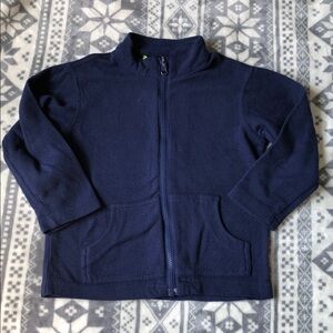 Old Navy Navy Zip-Up Fleece Hoodie for Kids